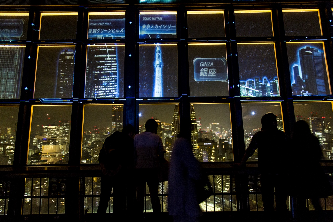 GlassMovie™ Transparent Front Projection Film in Tokyo Tower