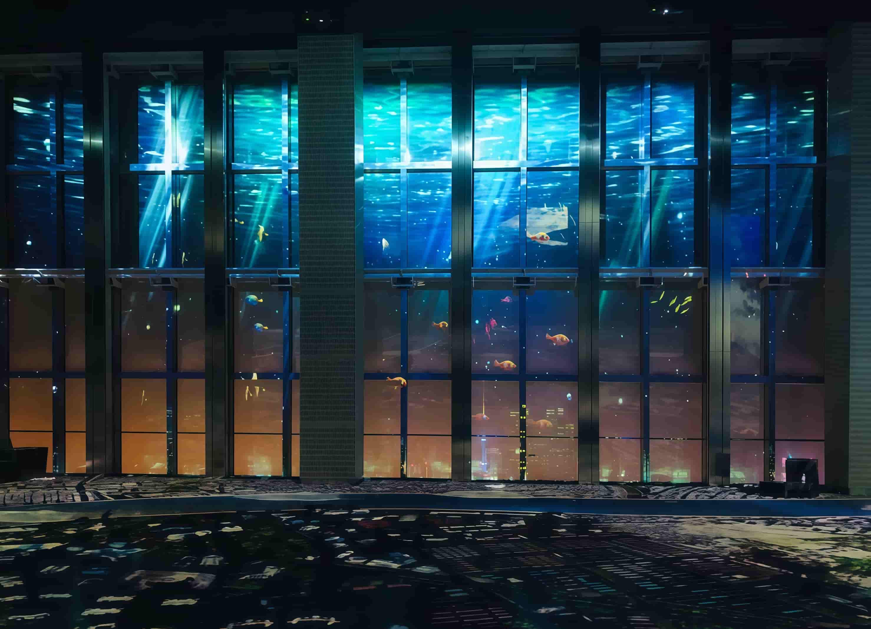 Clear Projection Film Installed at Shanghai World Financial Center